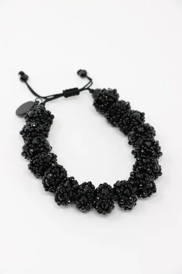 1614 - Big Donut Bracelet in Black