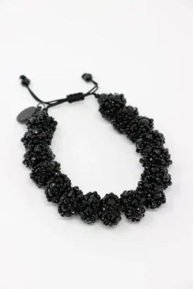 1614 - Big Donut Bracelet in Black