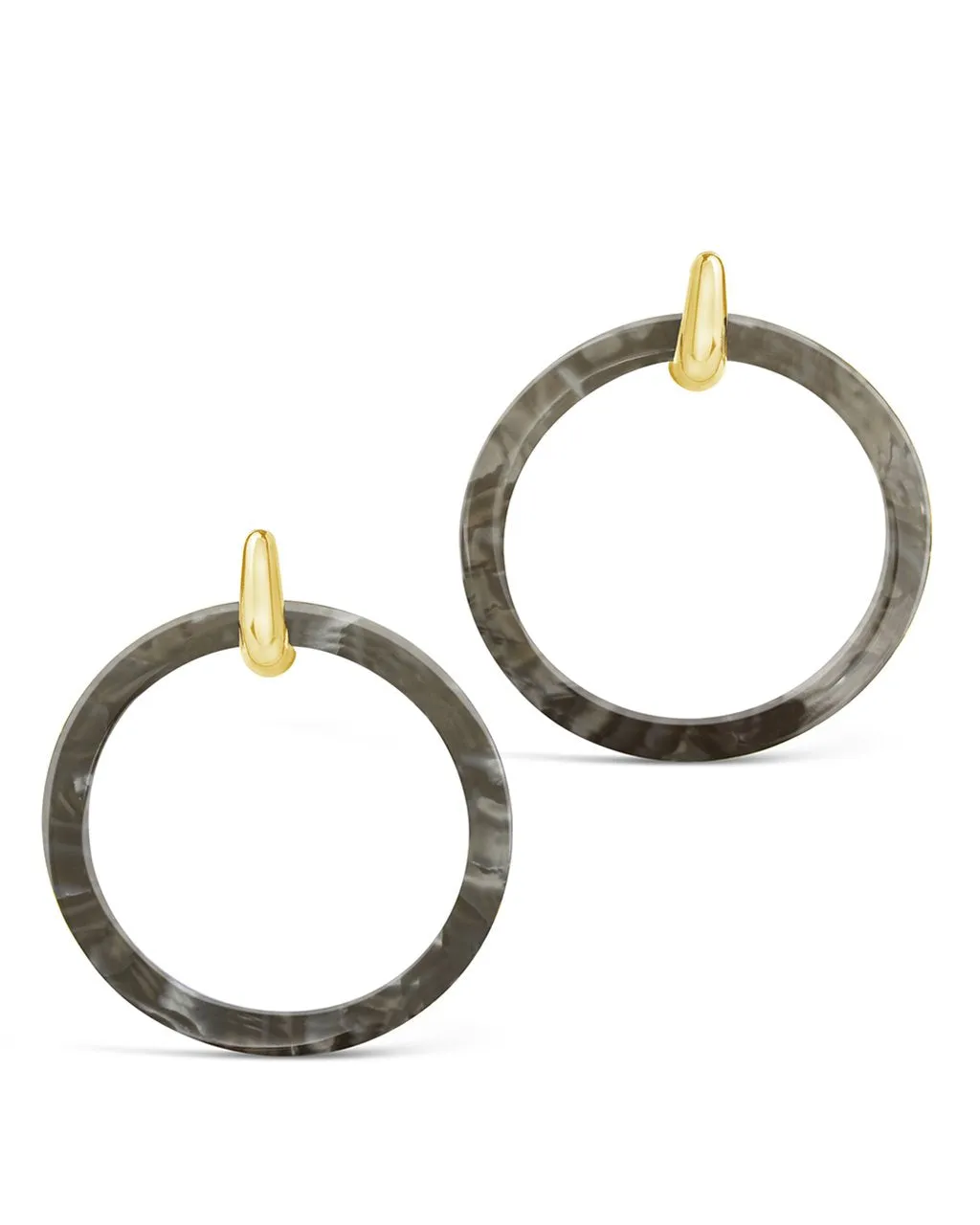 1.75" Circle Resin Stud Drops