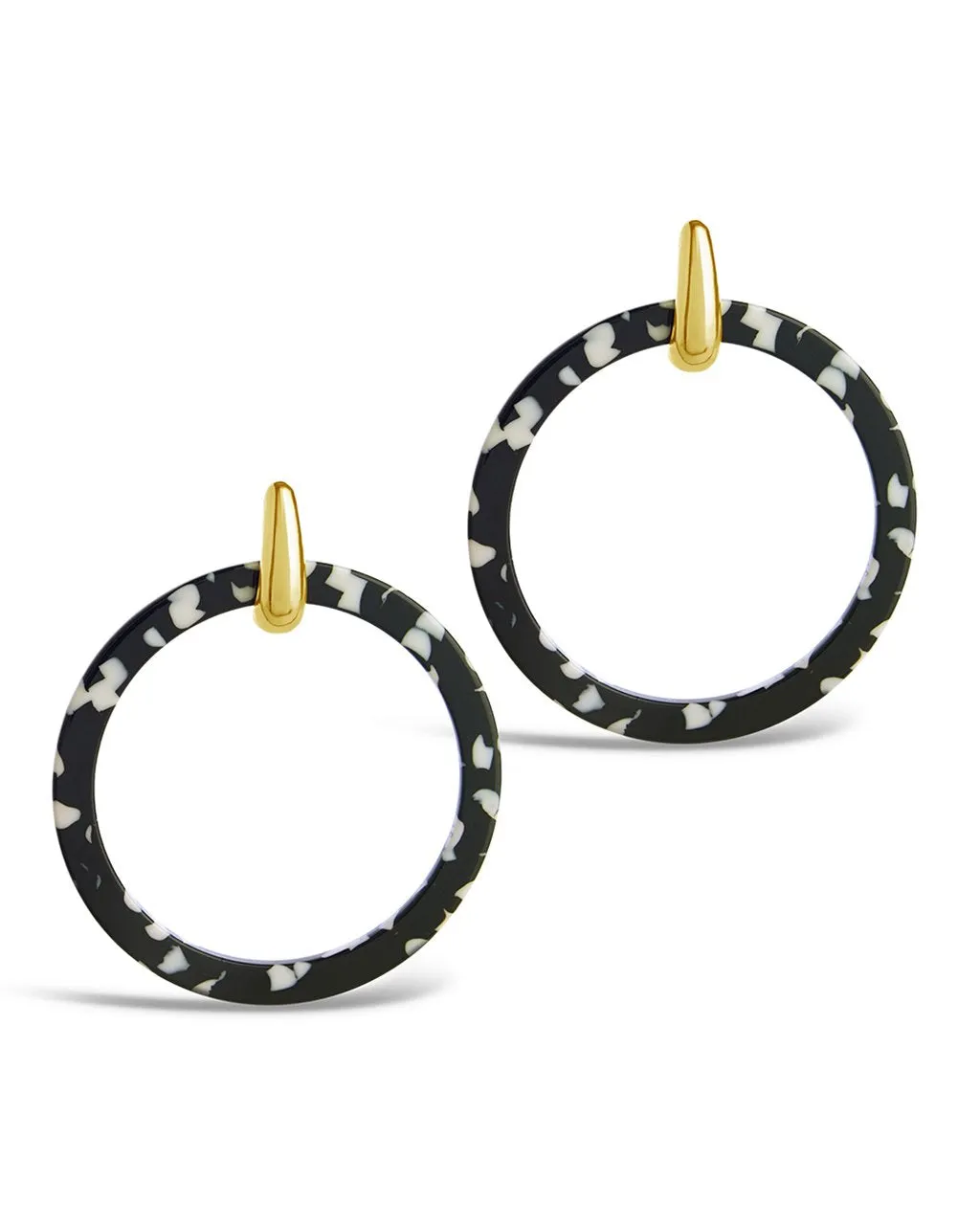 1.75" Circle Resin Stud Drops