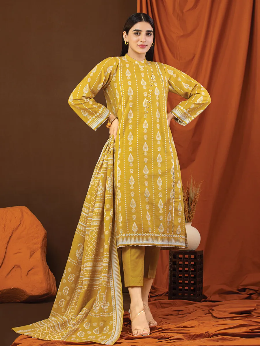 ACE Galleria Merak Khaddar Unstitched Printed 3Pc Suit A-WU3PWK22-404