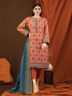 ACE Galleria Merak Khaddar Unstitched Printed 3Pc Suit A-WU3PWK22-454