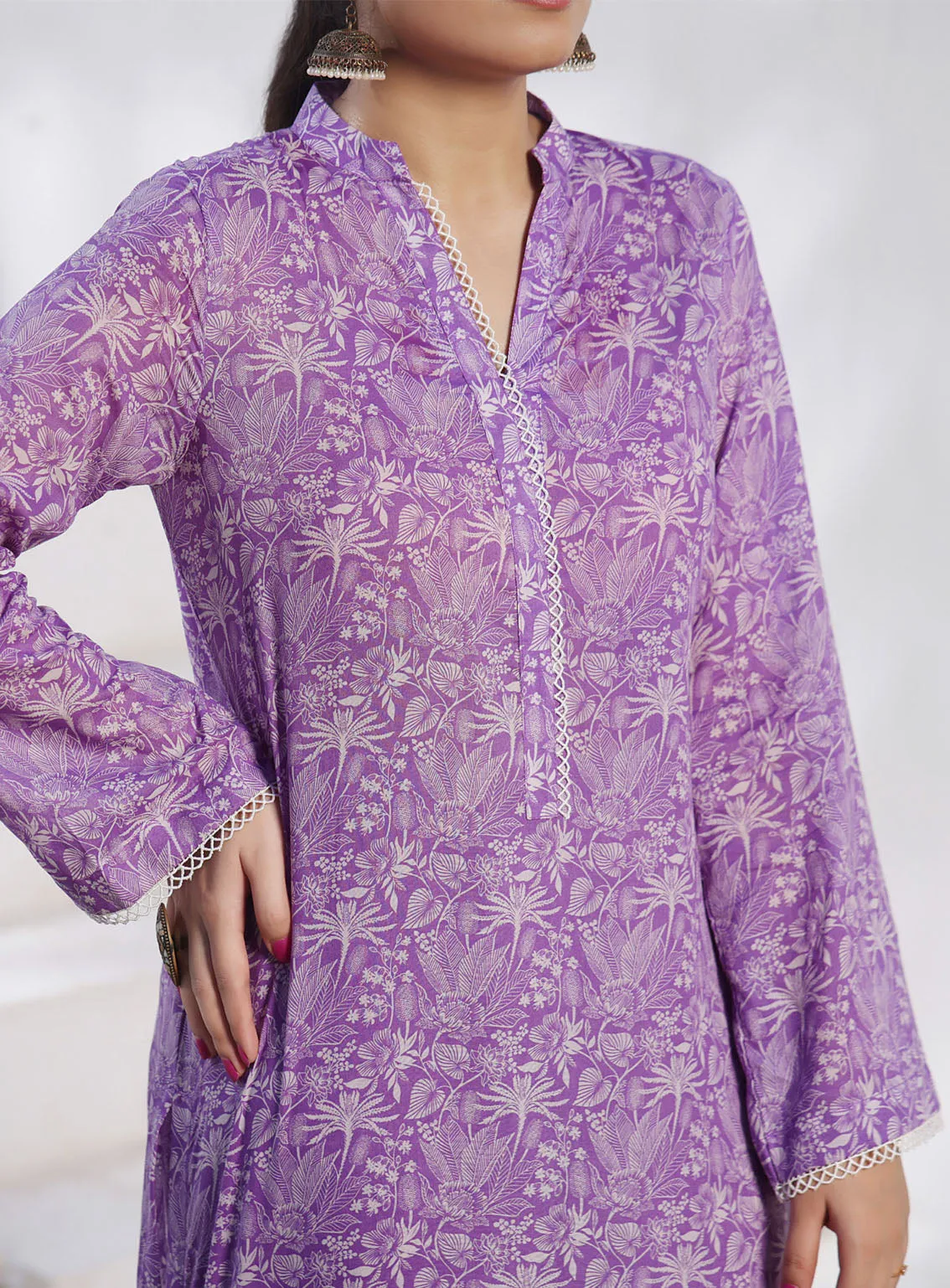 Aiza & Momina By VS Textile Co-Ords Printed Lawn 2 Piece Unstitched Suit VS24A&M D-481