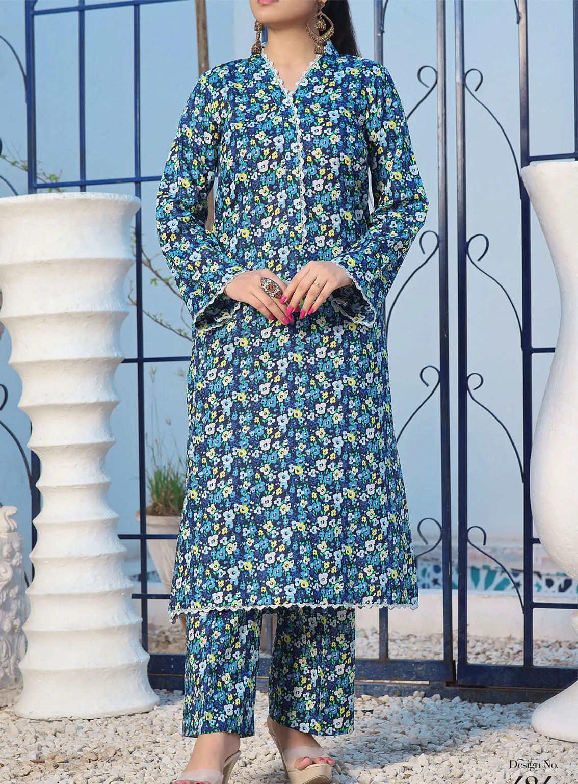 Aiza & Momina By VS Textile Co-Ords Printed Lawn 2 Piece Unstitched Suit VS24A&M D-484