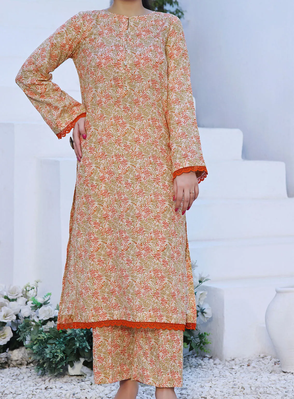 Aiza & Momina By VS Textile Co-Ords Printed Lawn 2 Piece Unstitched Suit VS24A&M D-485