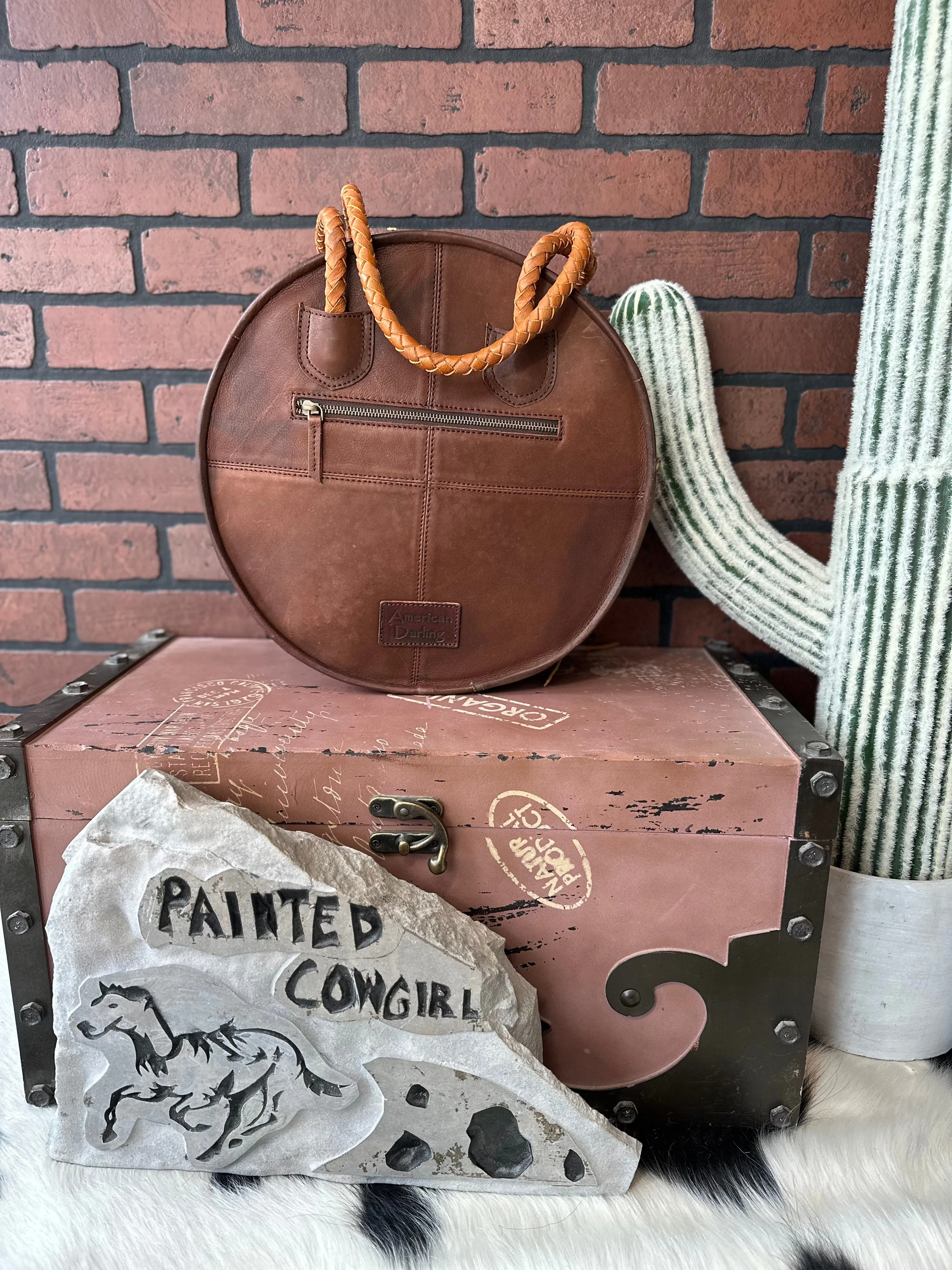 American Darling Cowhide Hair-On Tote Purse ADBGD161