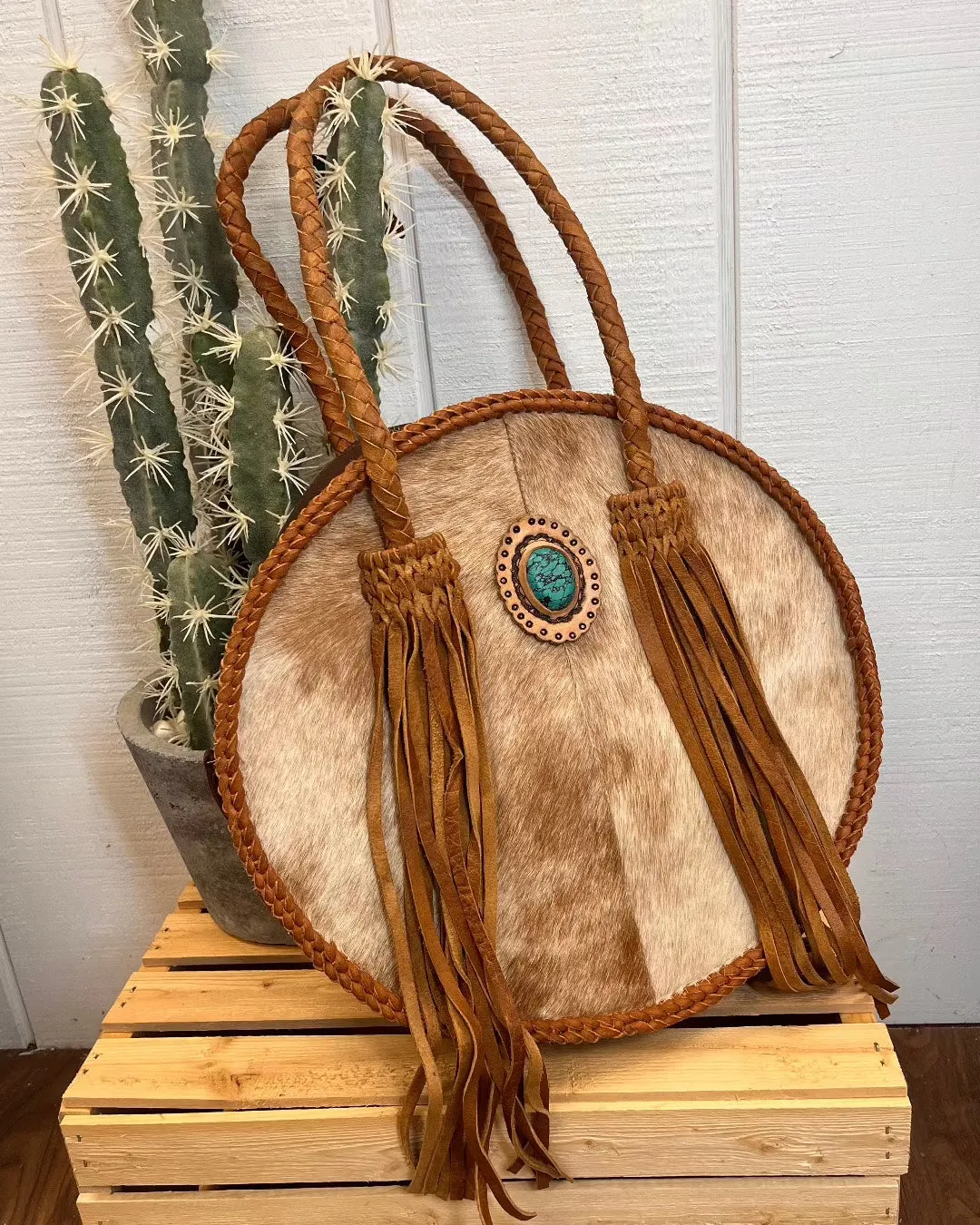 American Darling Cowhide Hair-On Tote Purse ADBGD161