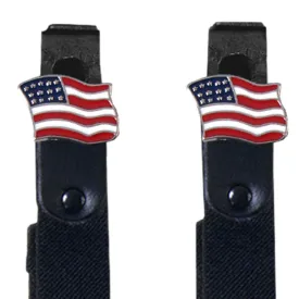 American Flag Motorcycle Riding Pant Clips