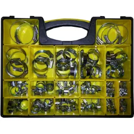 Assorted Box of Hose Clips / 130pc