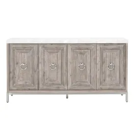 Azure Carrera Media Sideboard in Natural Gray