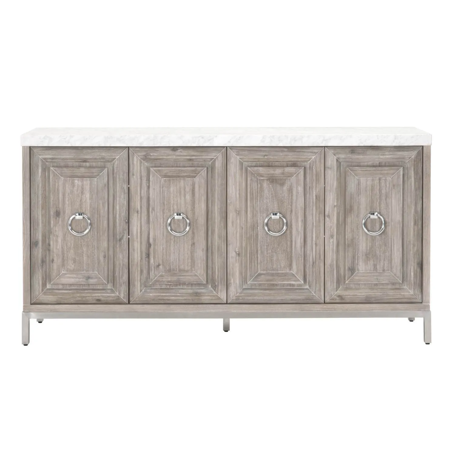 Azure Carrera Media Sideboard in Natural Gray