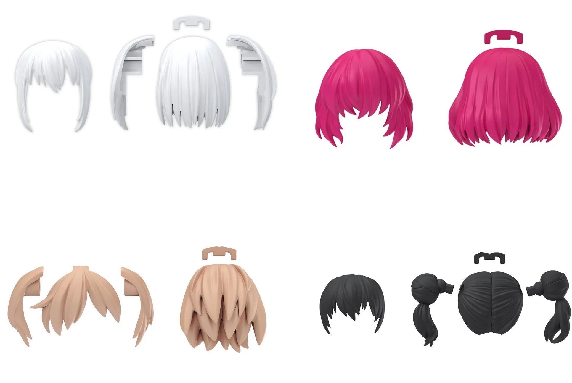 Bandai 30 Minutes Sisters 30MS Option Hair Style Parts Vol. 10 Accessory Kit (Box/4) (Japan Ver.)