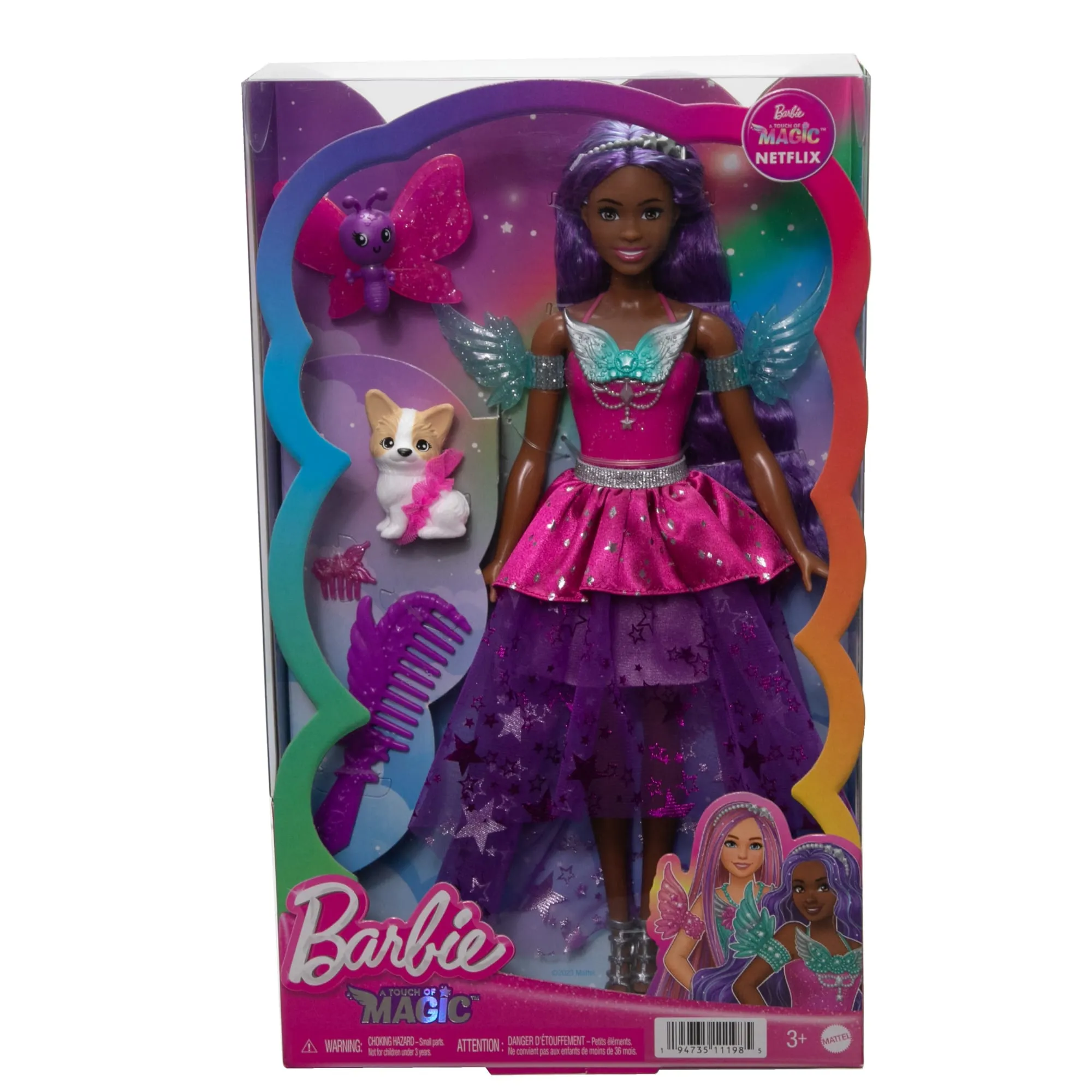 Barbie Doll With 2 Fantasy Pets, Barbie “Brooklyn” From Barbie A Touch Of Magic