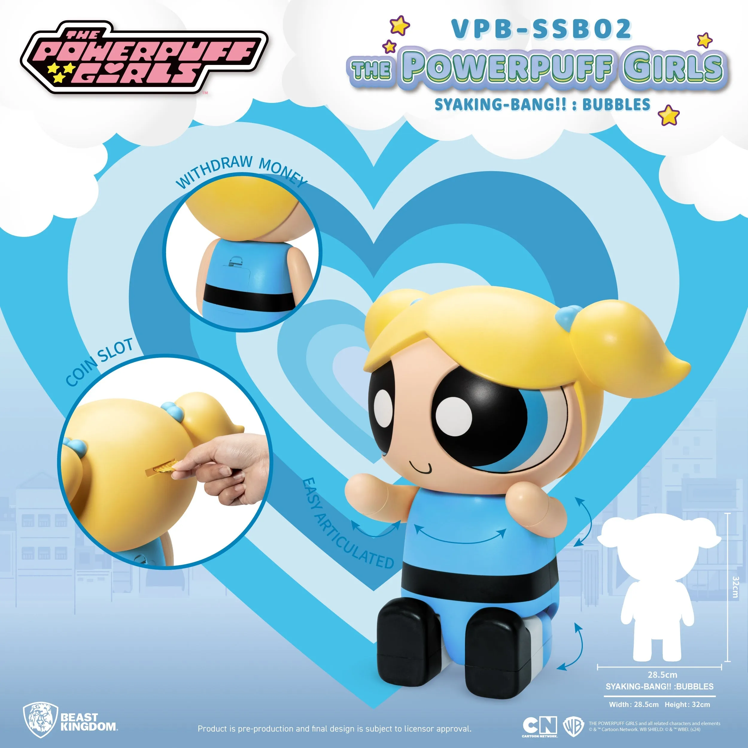 Beast Kingdom VPB-SSB02 The Powerpuff Girls SYAKING-BANG!! : Bubbles