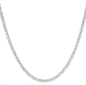 Beauvince Adjustable Cupcake Tennis Necklace (7.18 ct Diamonds) in Gold