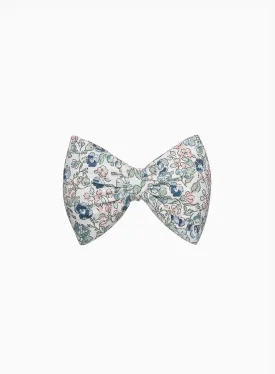 Bow Hair Clip in Blue Floral