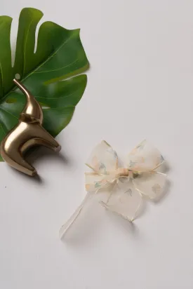 Breeze Leaf Pattern Bow Hair Clip for Girls