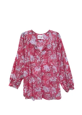 Carly Blouse- Cherry Red