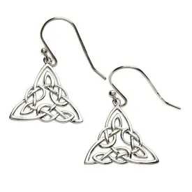 Celtic Drop Triangle Earring