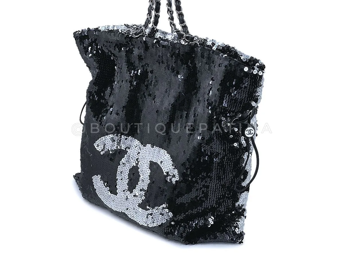 Chanel 2008 Limited XL Summer Nights Reversible Sequin Tote Bag