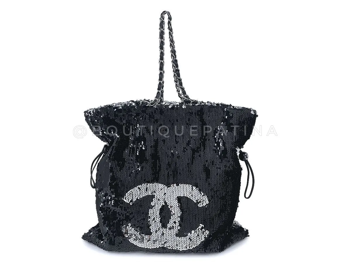 Chanel 2008 Limited XL Summer Nights Reversible Sequin Tote Bag