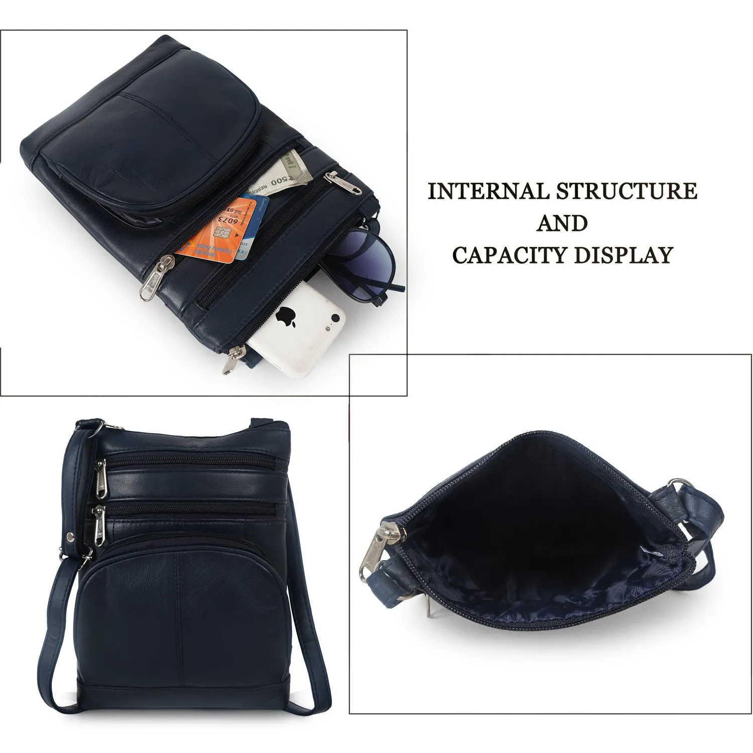 CIMONI Genuine Leather Stylish Unique Design Daytrip Short Trip Trendy Travel Crossbody Sling Bag For Women