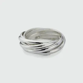 Clarendon Sterling Silver Seven Strand Ring