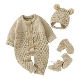 Cozy Cable Knit Baby Winter Ensemble