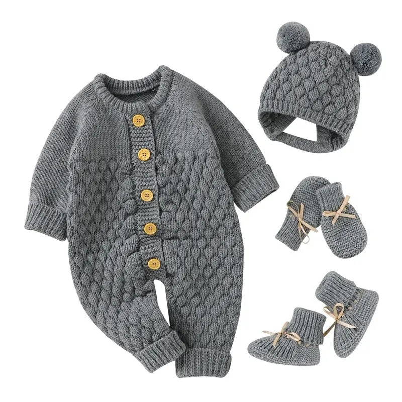 Cozy Cable Knit Baby Winter Ensemble