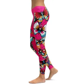 Day of the Dead - Butterflies Leggings