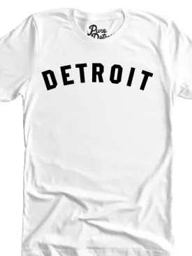 Detroit Classic T-shirt - White / Black Unisex