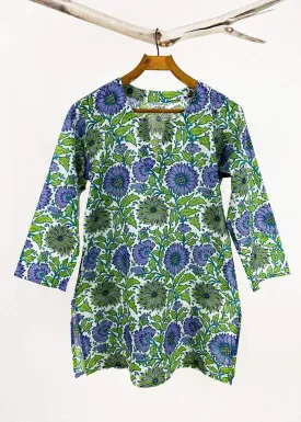 Dolma Cornflower Blossom Printed Tunic