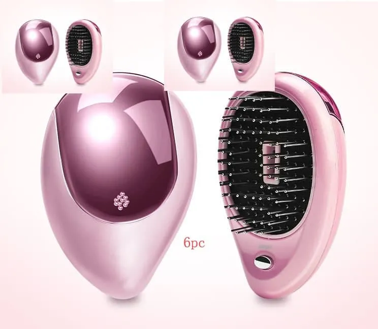 Electric Sound Wave Vibration Magnetic Massage Comb Portable Negative Ion Hair Comb