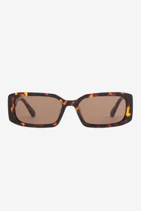 Electro Vision Rectangle Maple Torte Coffee Lens Sunglasses