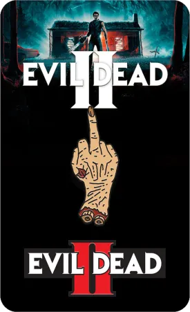 Evil Dead II Pin Badges - Finger & Classic Logo