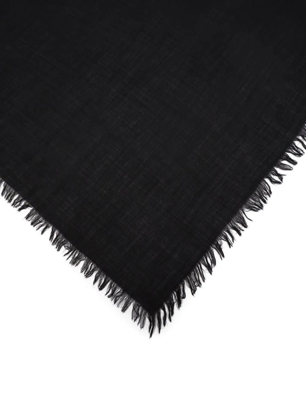 FRINGE-TRIMMED JACQUARD SCARF