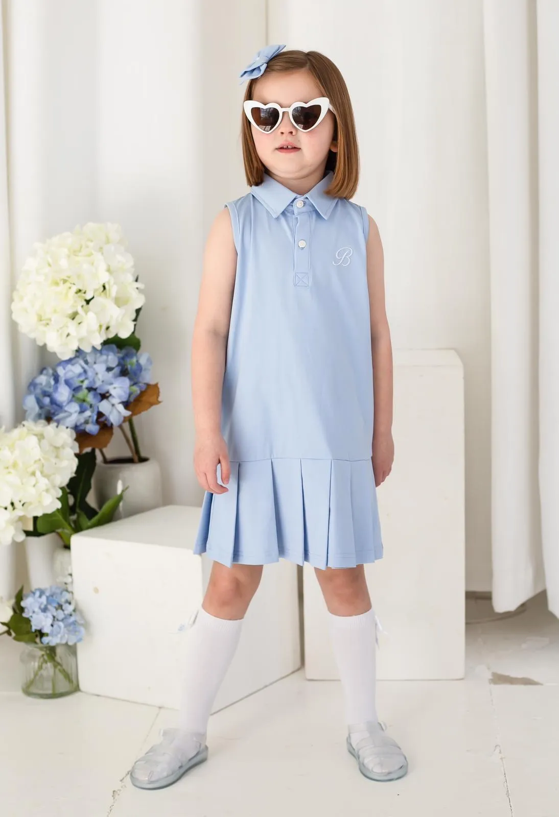 Girls Blue Tennis Dress