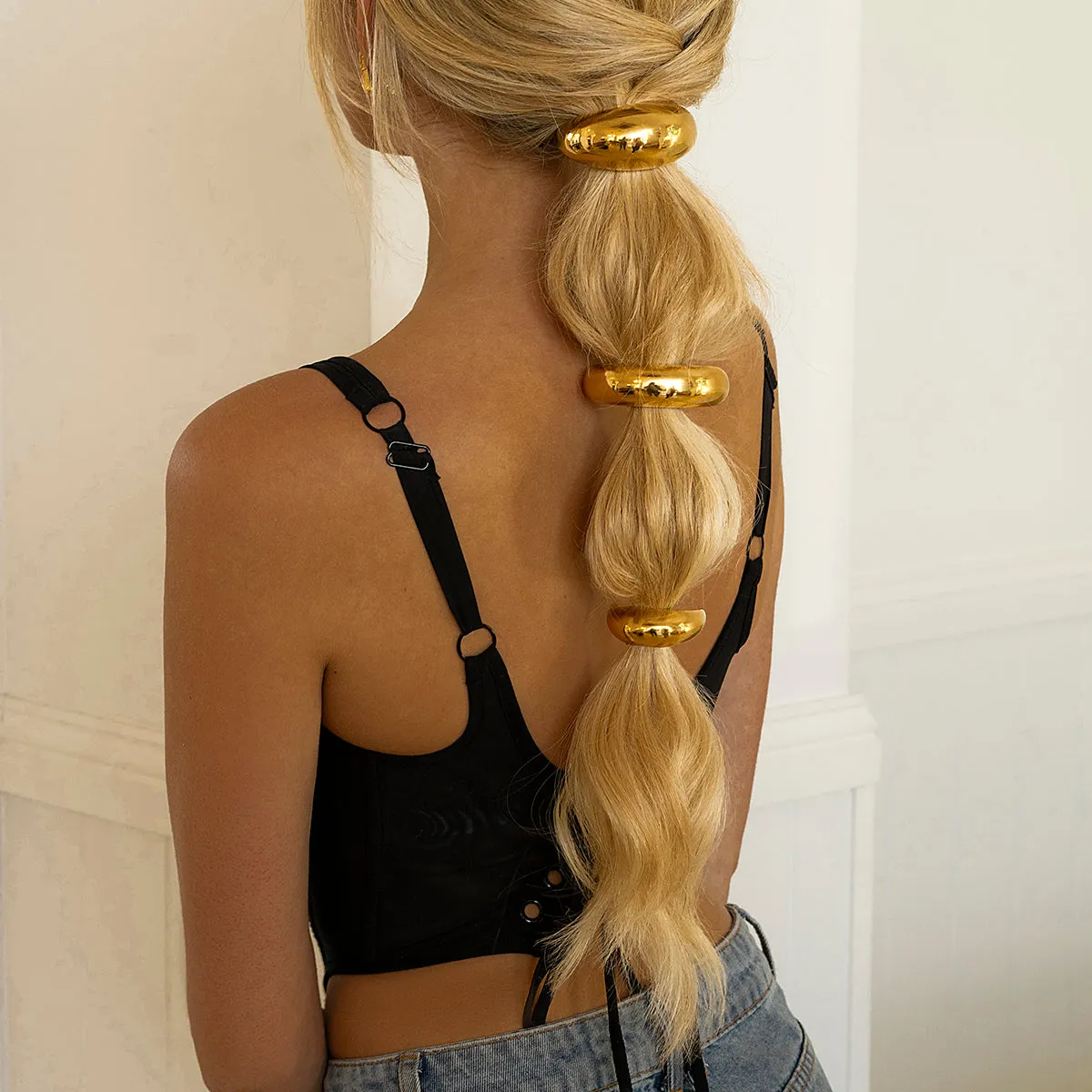 Gold Dome Pony Cuff