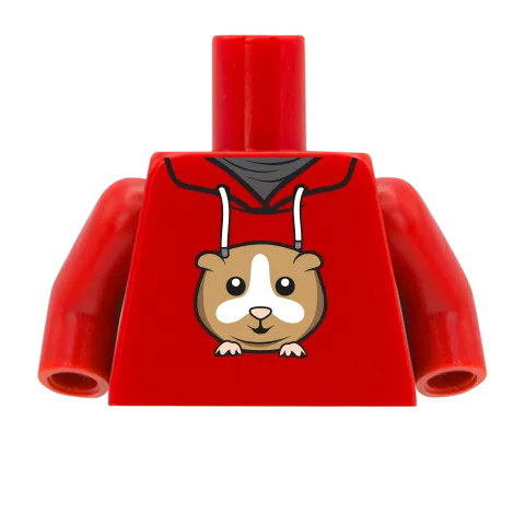 Hamster Hoodie - Custom Printed Minifigure Torso