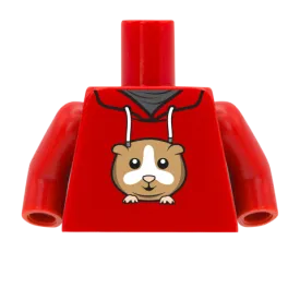 Hamster Hoodie - Custom Printed Minifigure Torso