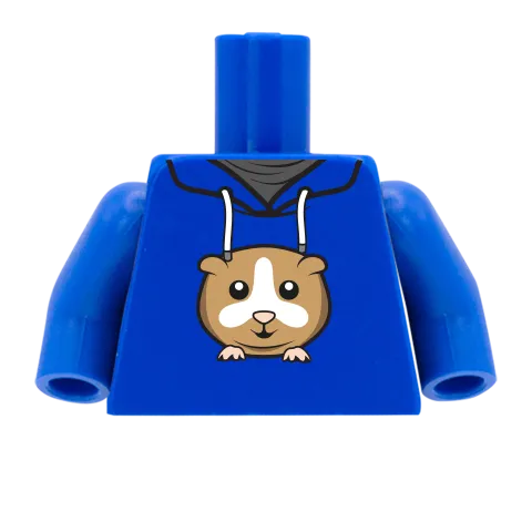 Hamster Hoodie - Custom Printed Minifigure Torso