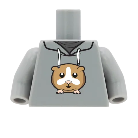 Hamster Hoodie - Custom Printed Minifigure Torso