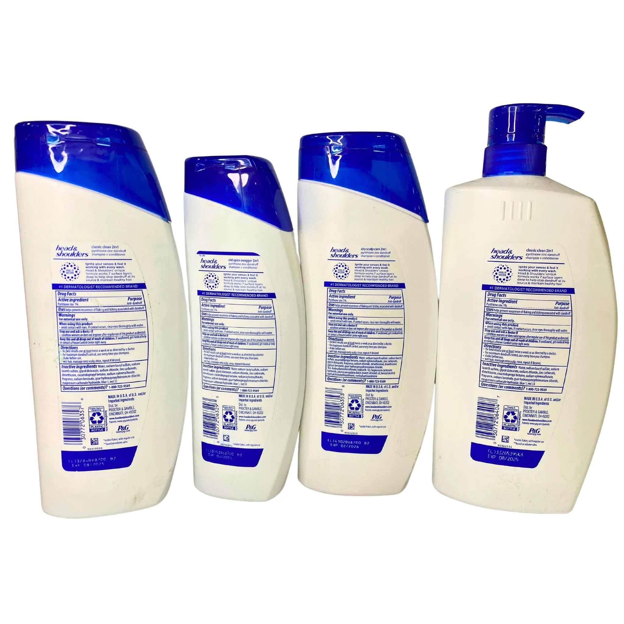 Head & Shoulders 2 IN 1 Assorted Mix different Scents & Sizes (50 Pcs Lot)