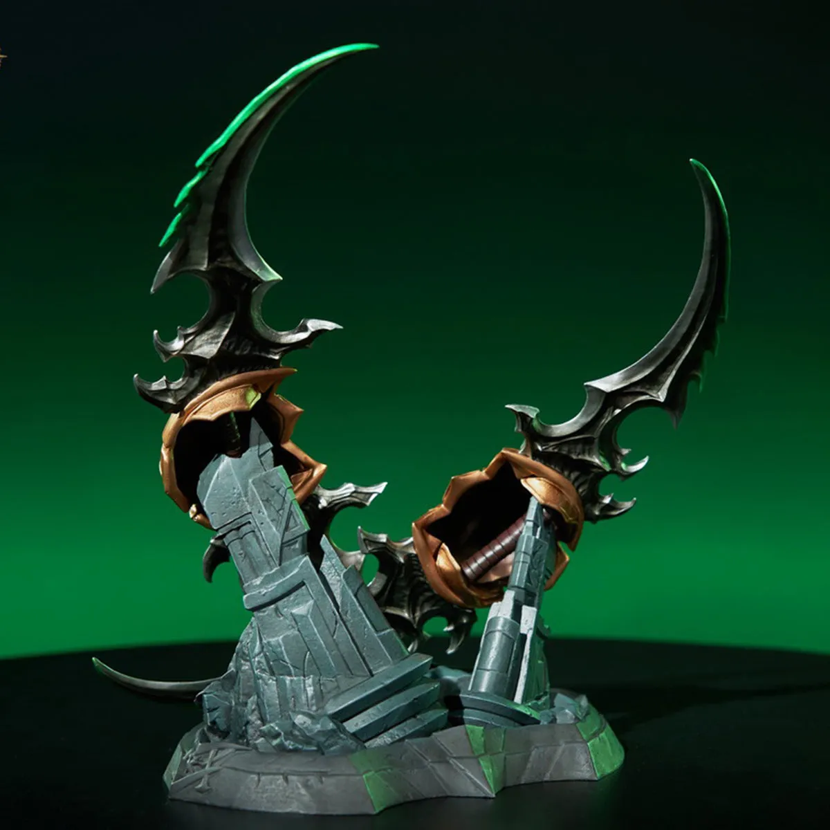 HiPlay HEX Collectibles Figure Accessory: Warglaives of Azzinoth Metal Replica Statue For Height 22cm Miniature