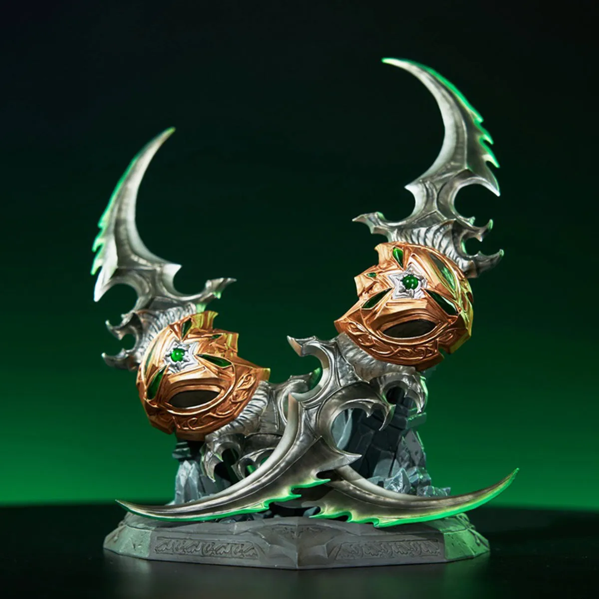 HiPlay HEX Collectibles Figure Accessory: Warglaives of Azzinoth Metal Replica Statue For Height 22cm Miniature