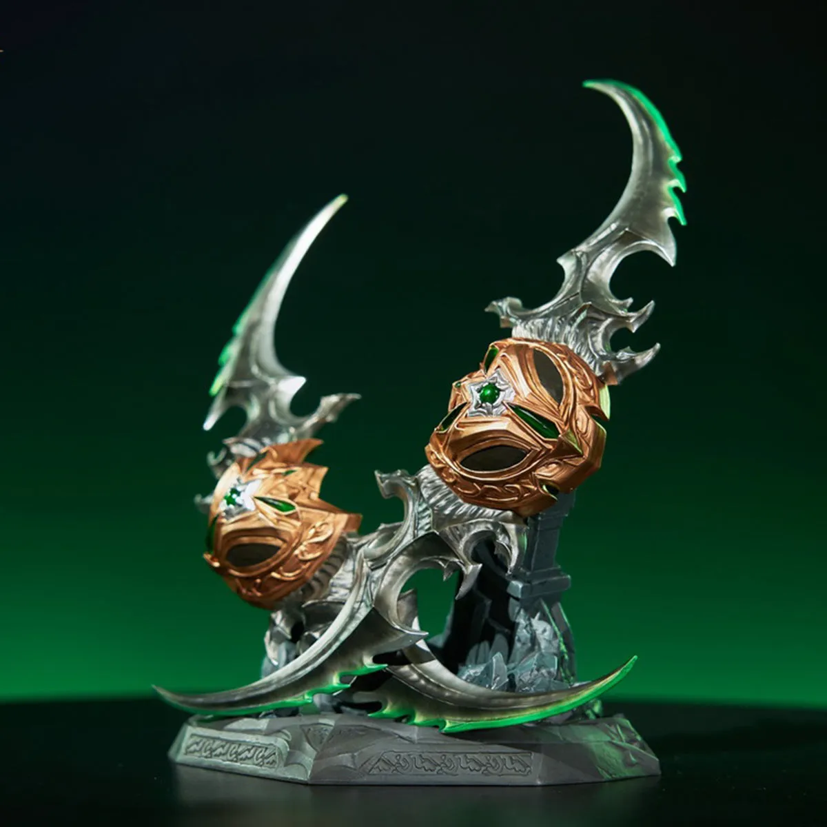 HiPlay HEX Collectibles Figure Accessory: Warglaives of Azzinoth Metal Replica Statue For Height 22cm Miniature