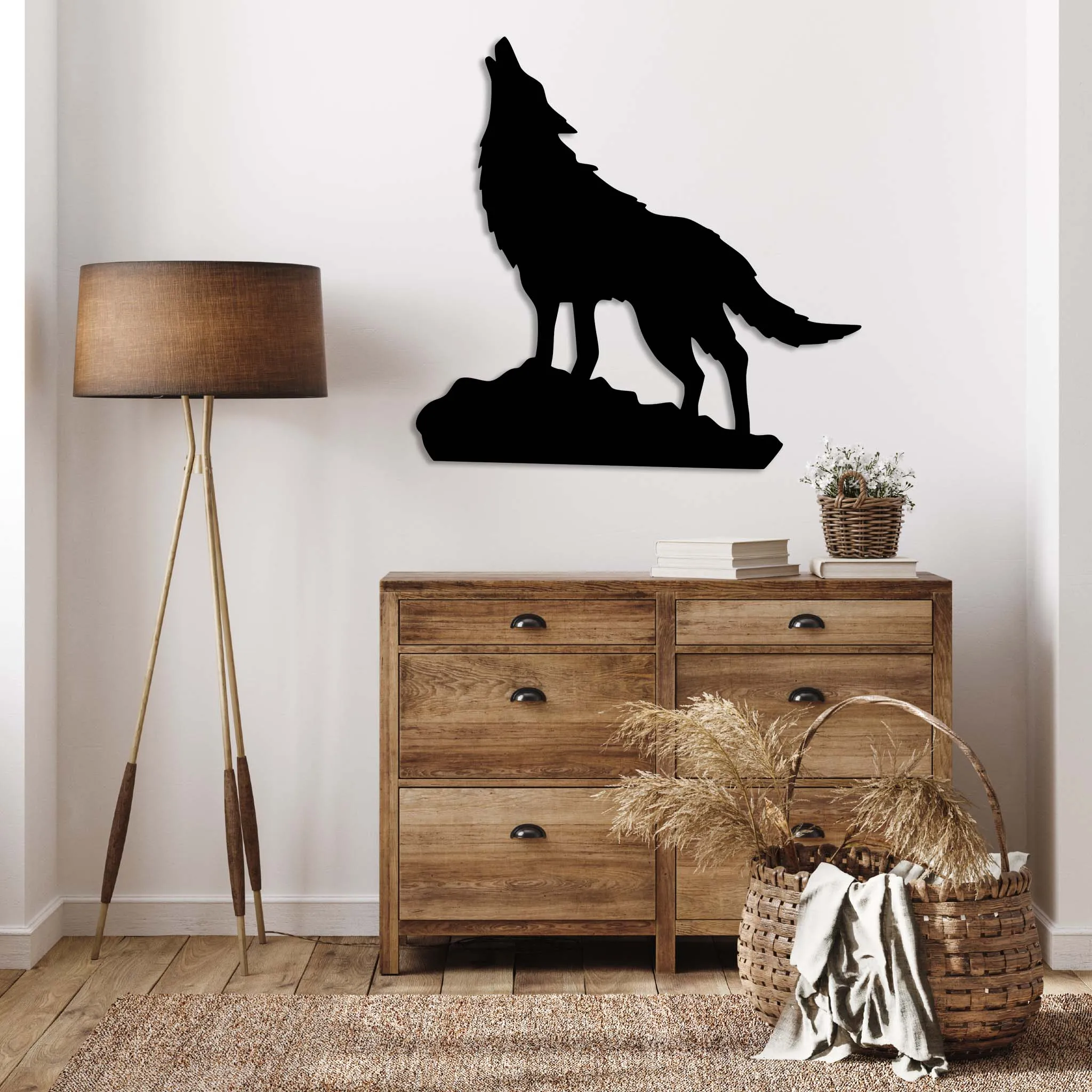 Howling Wolf Alternative - Metal Wall Art