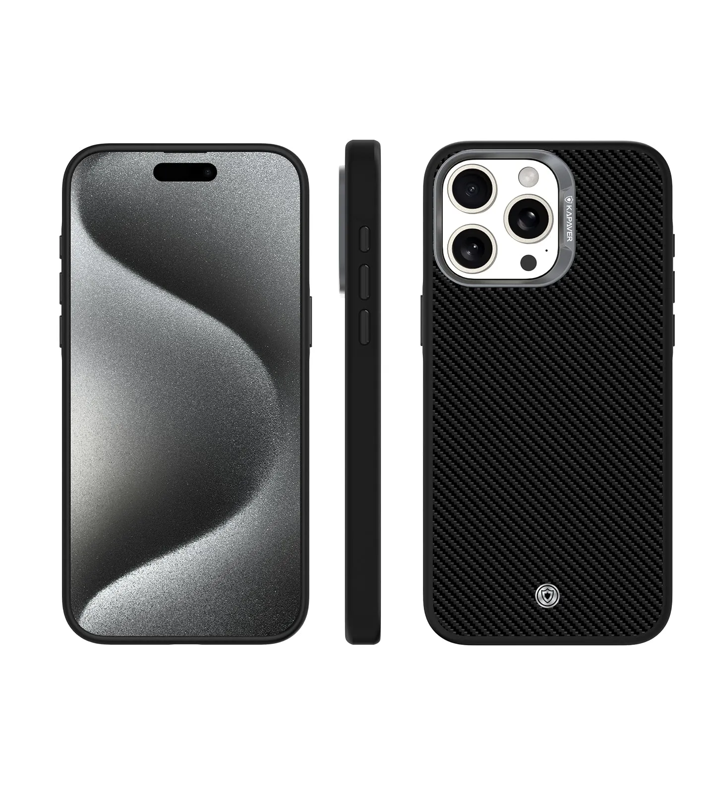 iPhone 15 Pro Back Cover Case | Elektro Armor - Black