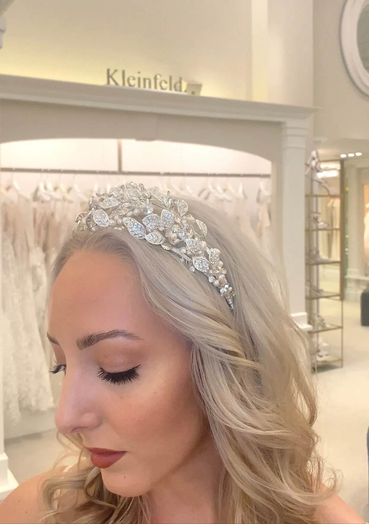 KATE CORONATION Freshwater Pearl and Crystal Bridal Tiara