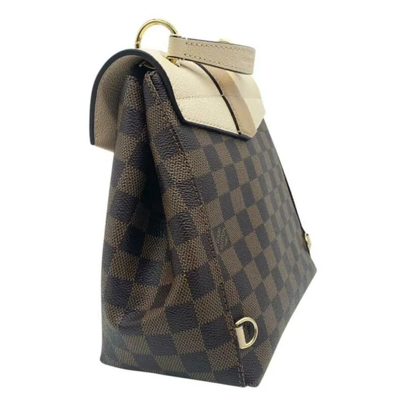 Louis Vuitton Clapton Creme Brown Damier Ébène Canvas Backpack